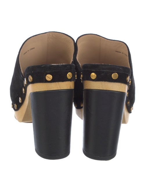 Veronica Beard Suede Studded Accents Mules