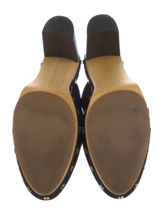 Veronica Beard Suede Studded Accents Mules