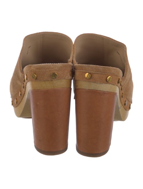 Veronica Beard Suede Studded Accents Mules