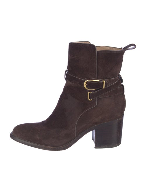Veronica Beard Suede Moto Boots