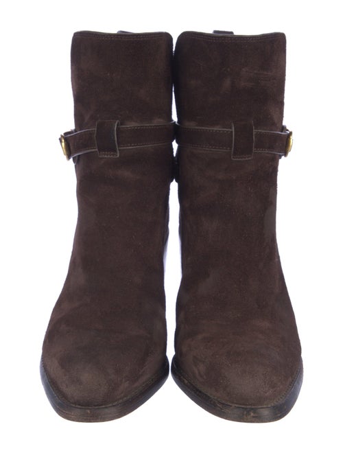 Veronica Beard Suede Moto Boots