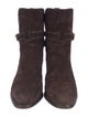 Veronica Beard Suede Moto Boots