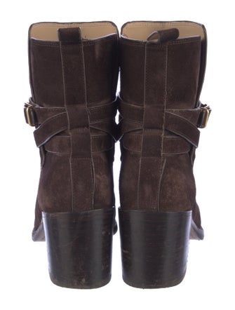 Veronica Beard Suede Moto Boots