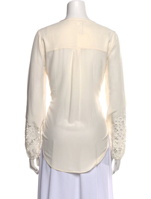 Veronica Beard Silk Crew Neck Blouse