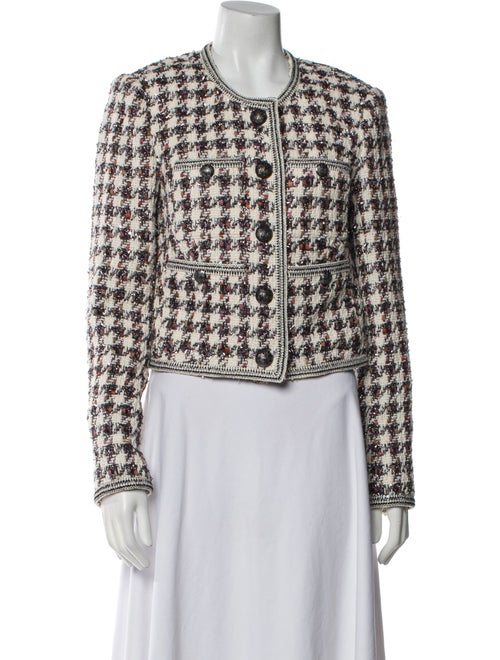 Veronica Beard Tweed Pattern Evening Jacket
