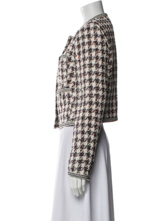 Veronica Beard Tweed Pattern Evening Jacket