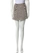 Veronica Beard Houndstooth Print Mini Skirt