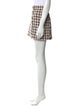Veronica Beard Houndstooth Print Mini Skirt