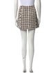 Veronica Beard Houndstooth Print Mini Skirt
