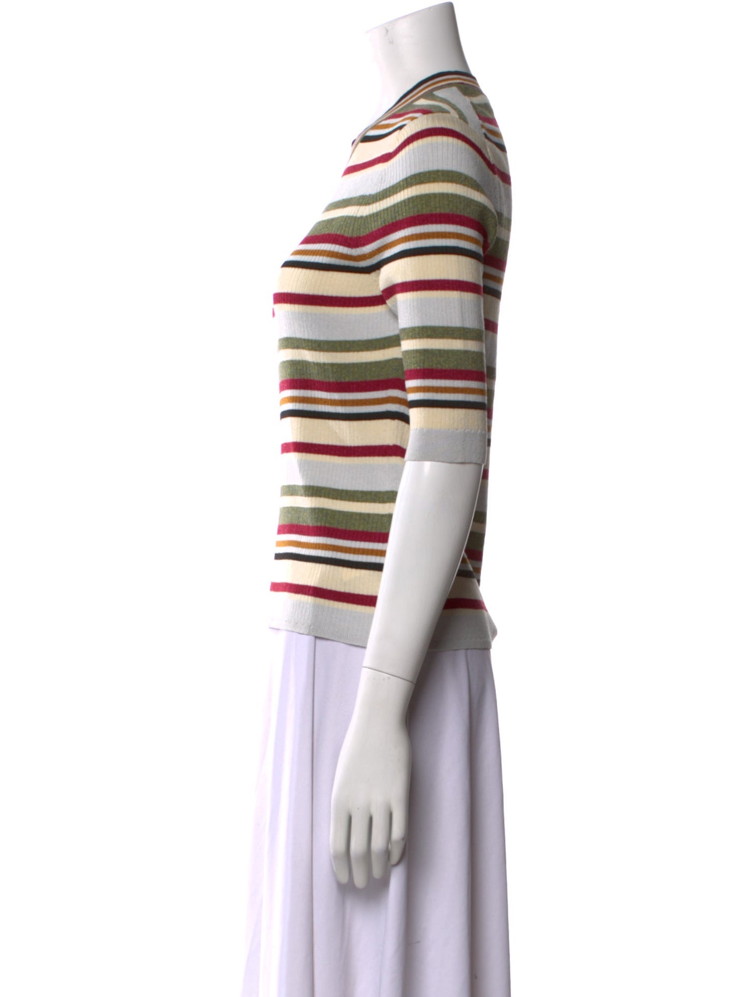 Veronica Beard Striped Crew Neck Sweater w/ Tags