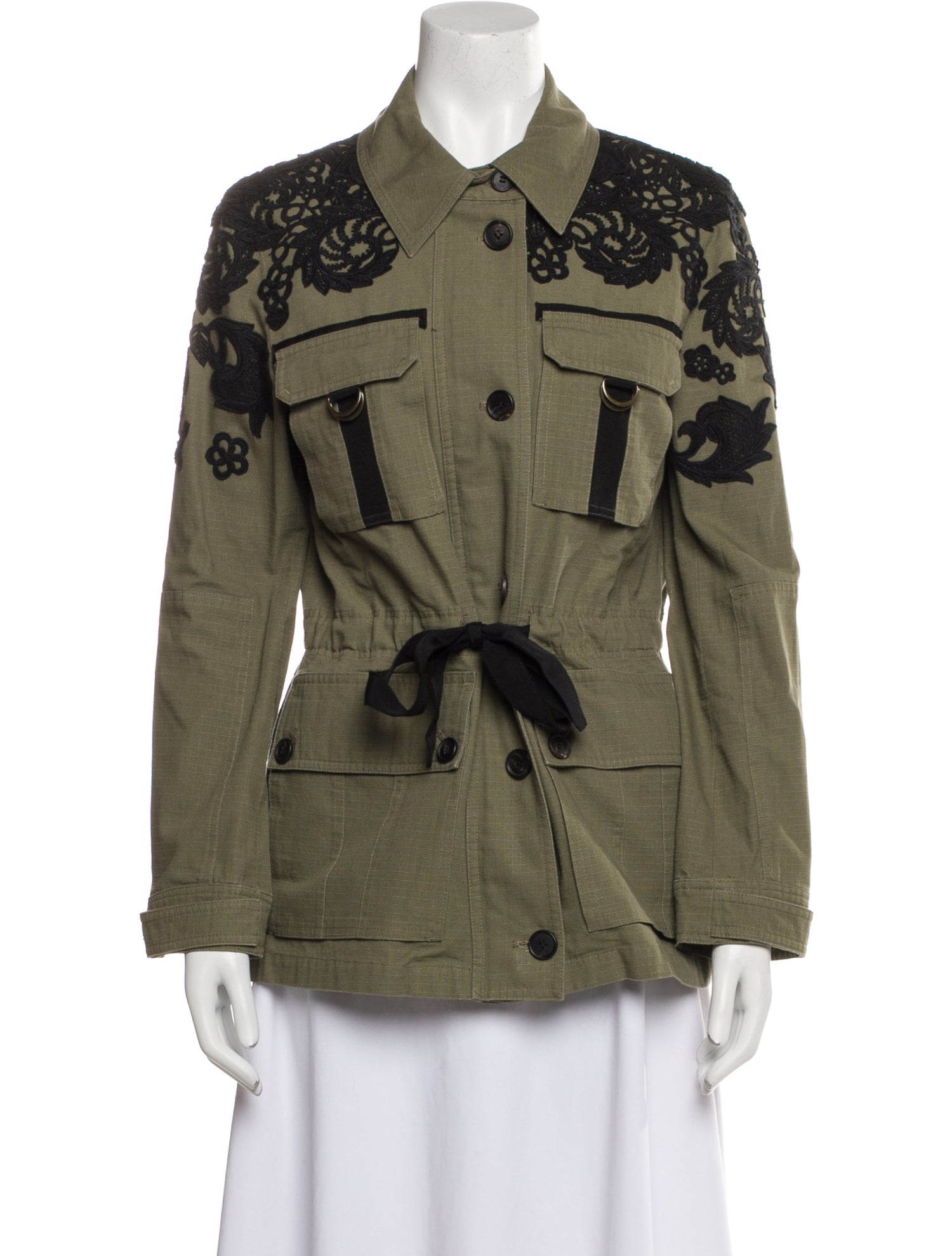 Veronica Beard Printed Utility Jacket