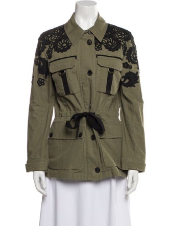 Veronica Beard Printed Utility Jacket