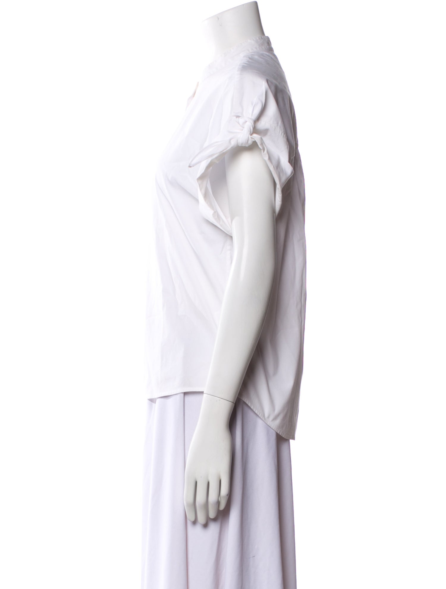 Veronica Beard Short Sleeve Button-Up Top