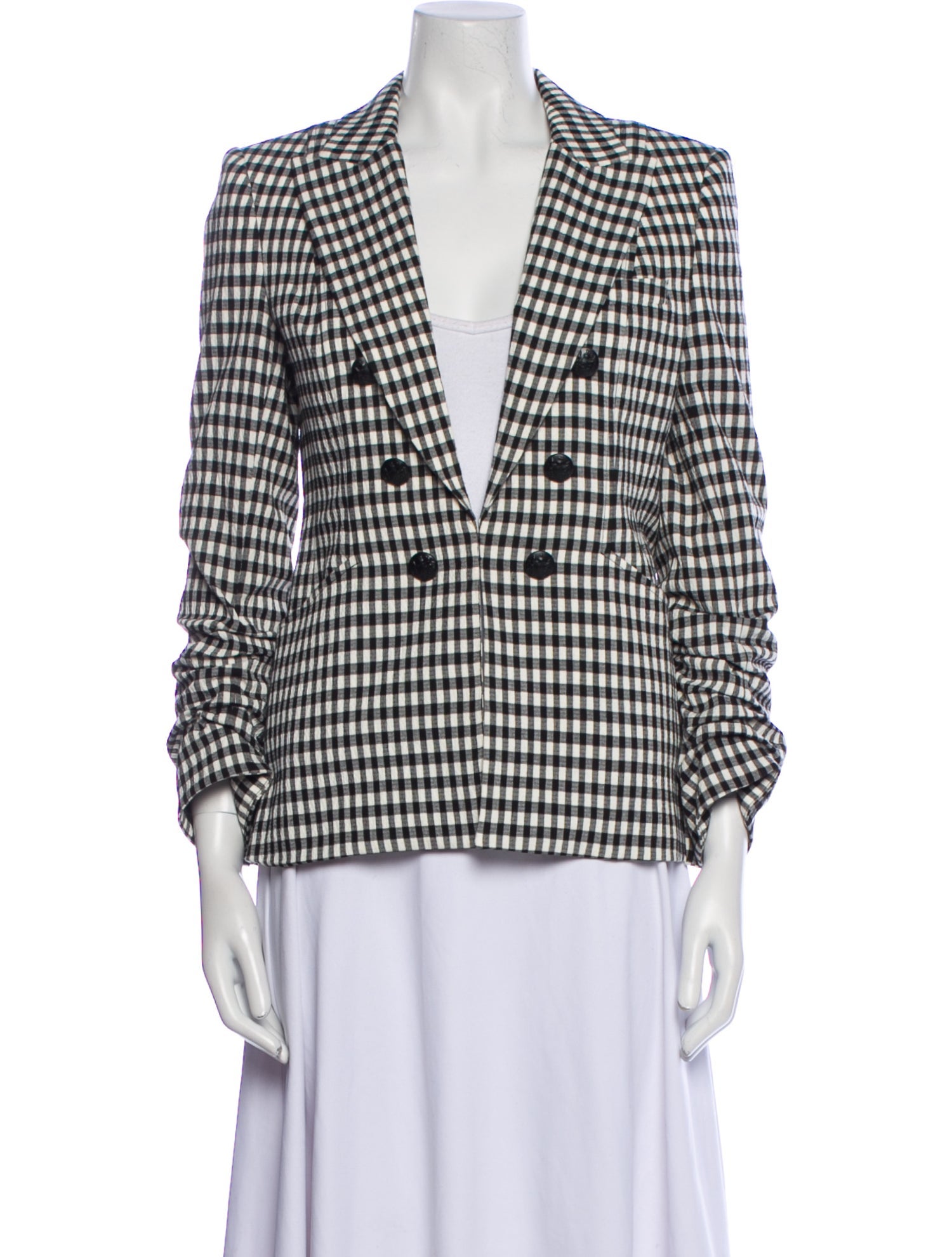 Veronica Beard Plaid Print Blazer