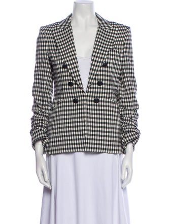 Veronica Beard Plaid Print Blazer