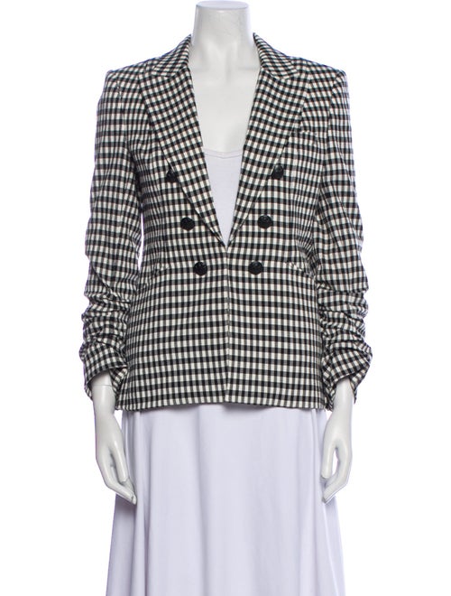 Veronica Beard Plaid Print Blazer