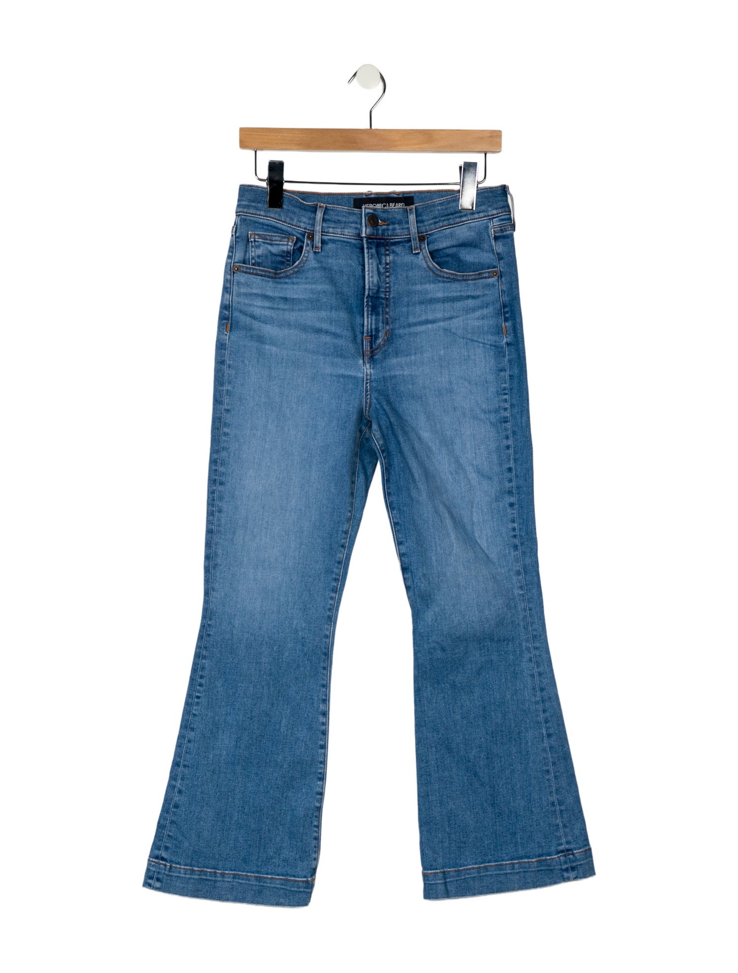 Veronica Beard High-Rise Wide Leg Jeans