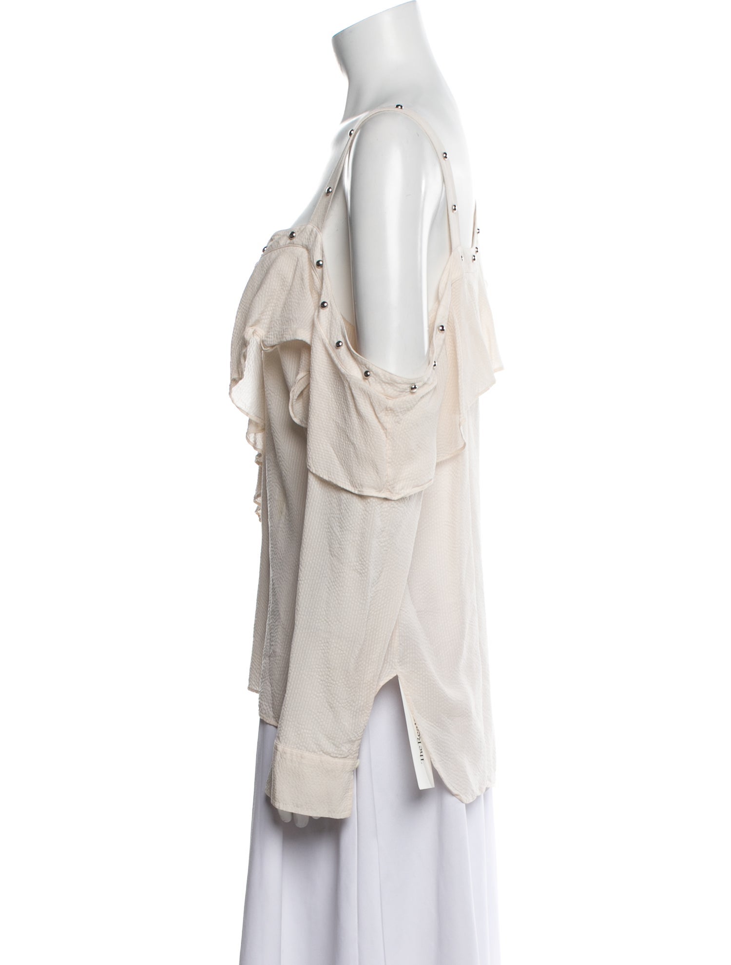 Veronica Beard V-Neck Long Sleeve Blouse