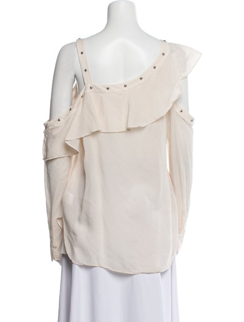 Veronica Beard V-Neck Long Sleeve Blouse