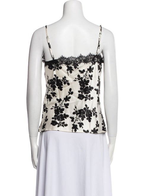 Veronica Beard Silk Floral Print Top