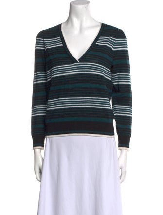 Veronica Beard Merino Wool Striped Top