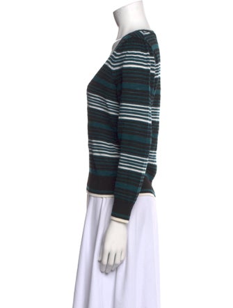 Veronica Beard Merino Wool Striped Top