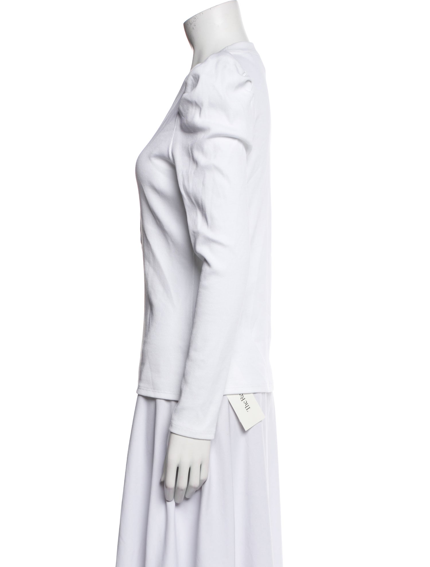 Veronica Beard V-Neck Long Sleeve Top