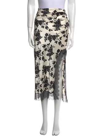 Veronica Beard Silk Midi Length Skirt