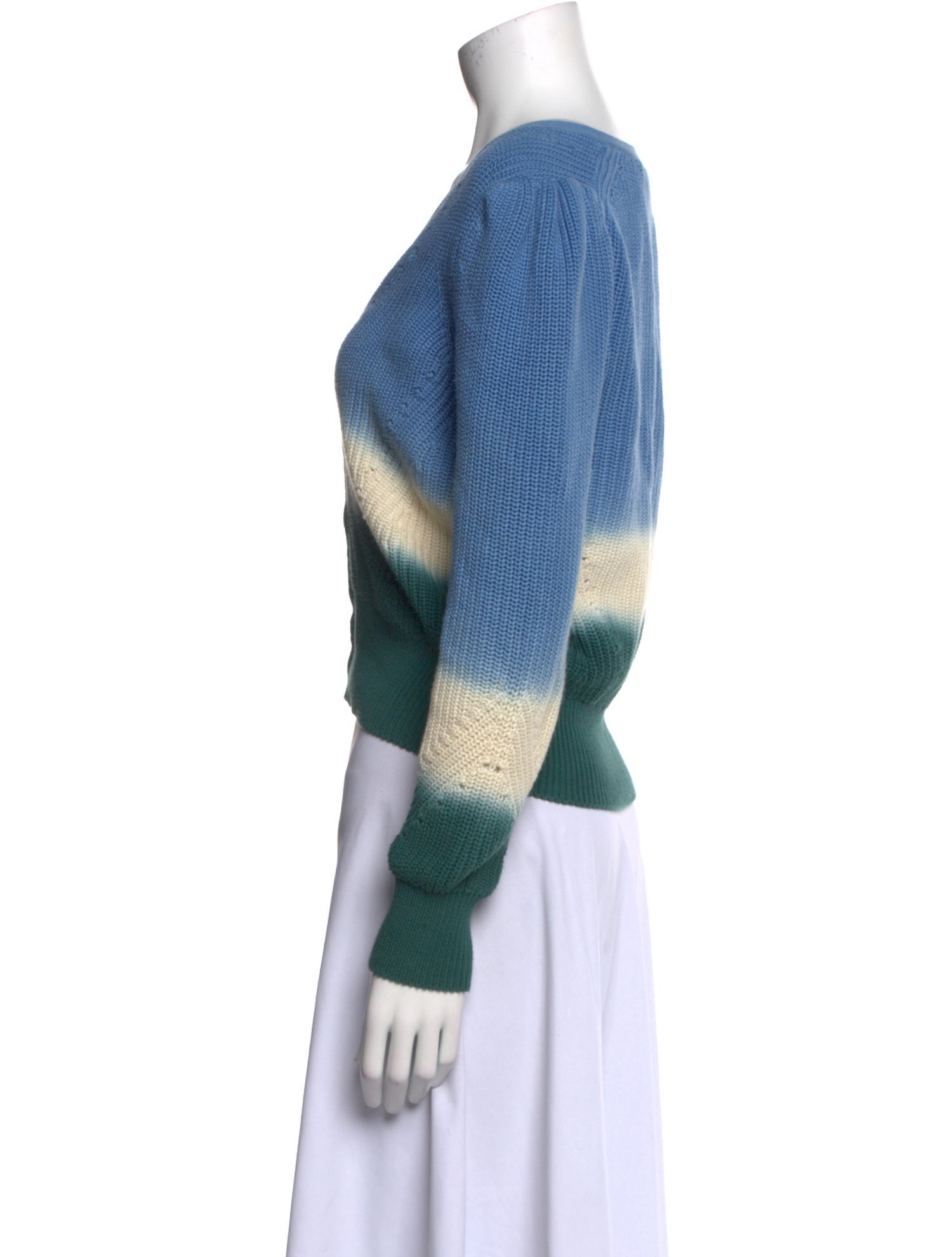 Veronica Beard Striped V-Neck Sweater