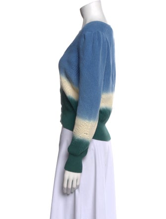 Veronica Beard Striped V-Neck Sweater