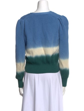 Veronica Beard Striped V-Neck Sweater