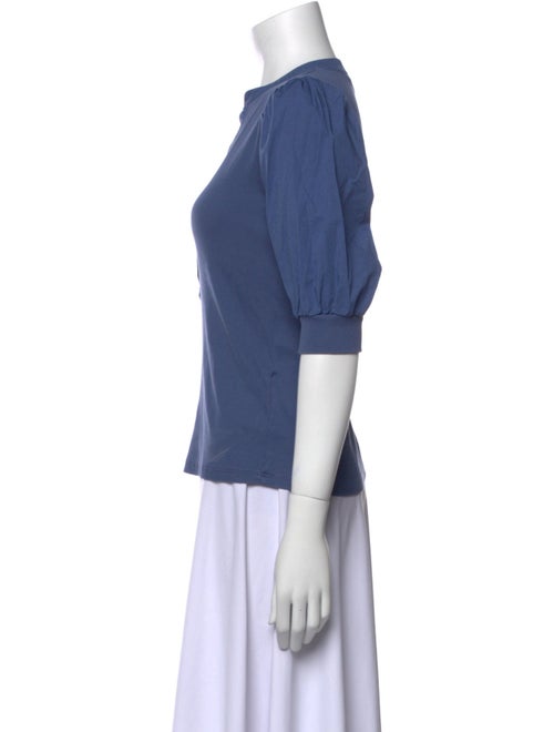 Veronica Beard V-Neck Three-Quarter Sleeve Polo