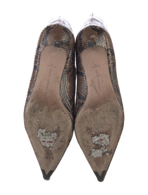 Veronica Beard Snakeskin Animal Print Riding Boots