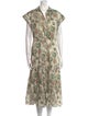 Veronica Beard Floral Print Midi Length Dress