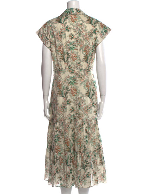 Veronica Beard Floral Print Midi Length Dress