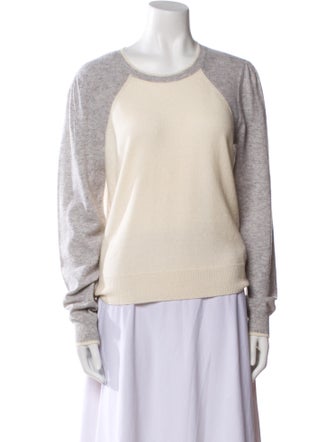 Veronica Beard Cashmere Colorblock Pattern Sweater