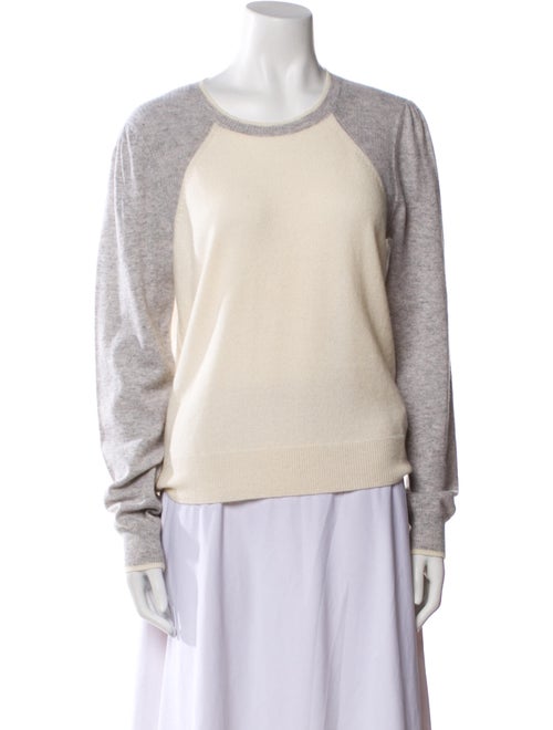 Veronica Beard Cashmere Colorblock Pattern Sweater