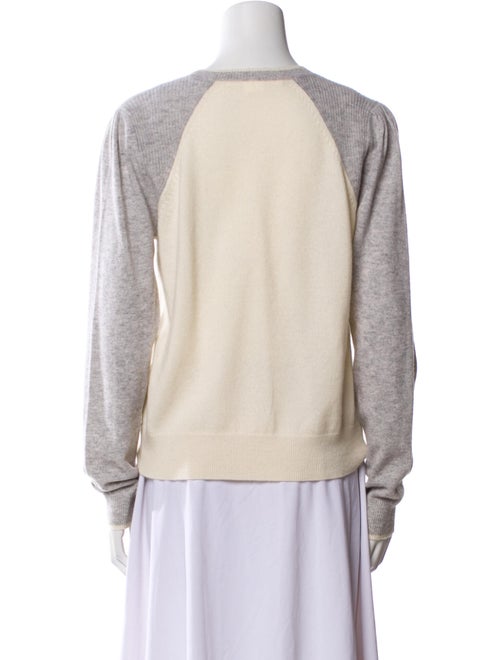 Veronica Beard Cashmere Colorblock Pattern Sweater