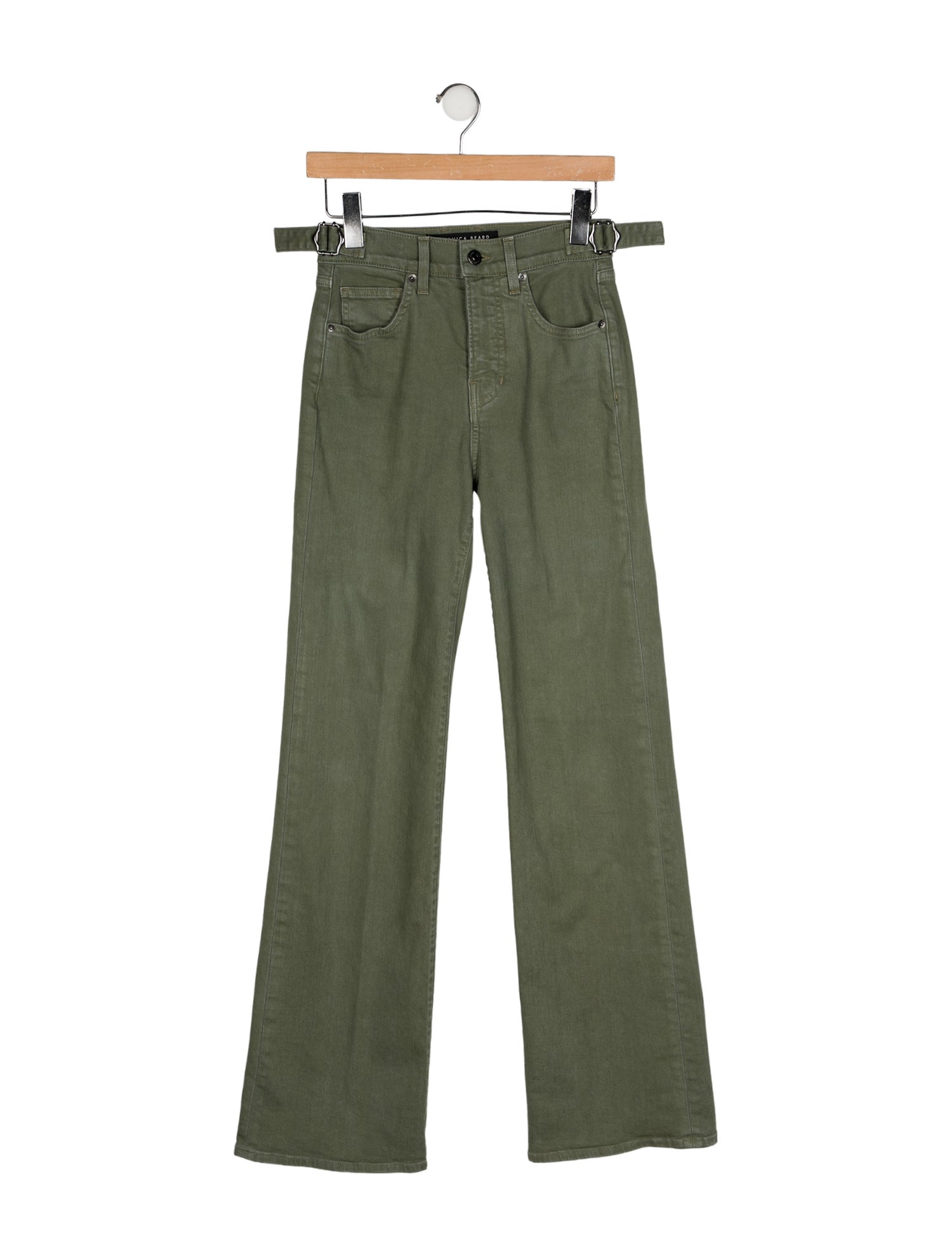 Veronica Beard Mid-Rise Wide Leg Jeans