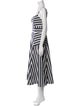 Veronica Beard Striped Midi Length Dress