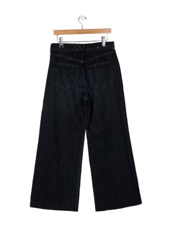 Veronica Beard High-Rise Wide Leg Jeans