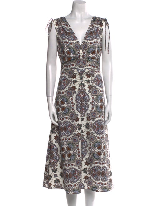 Veronica Beard Printed Midi Length Dress