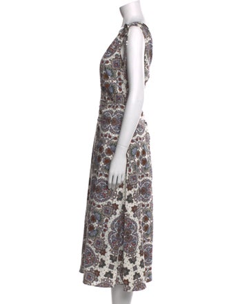 Veronica Beard Printed Midi Length Dress