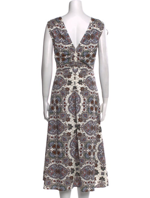 Veronica Beard Printed Midi Length Dress