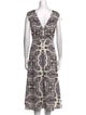 Veronica Beard Printed Midi Length Dress