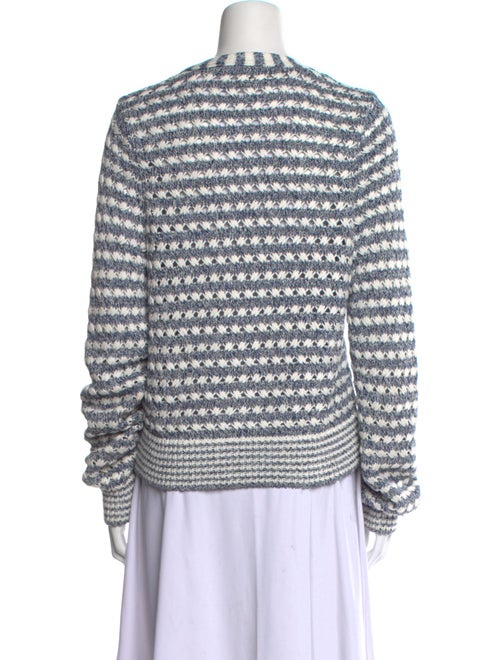 Veronica Beard Striped V-Neck Sweater