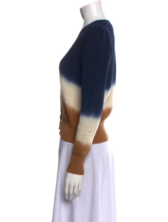 Veronica Beard Striped V-Neck Sweater