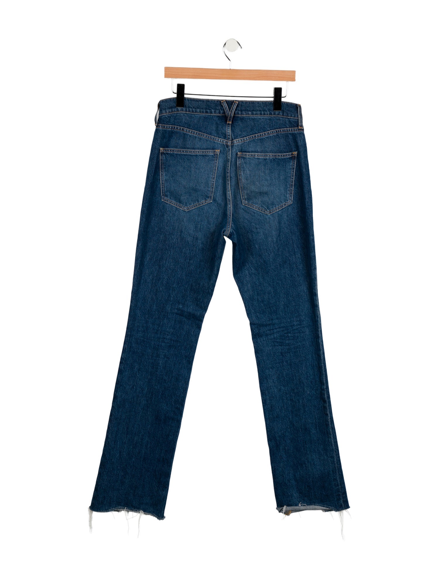 Veronica Beard High-Rise Straight Leg Jeans