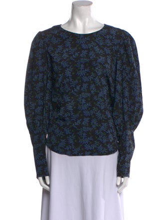 Veronica Beard Silk Floral Print Blouse