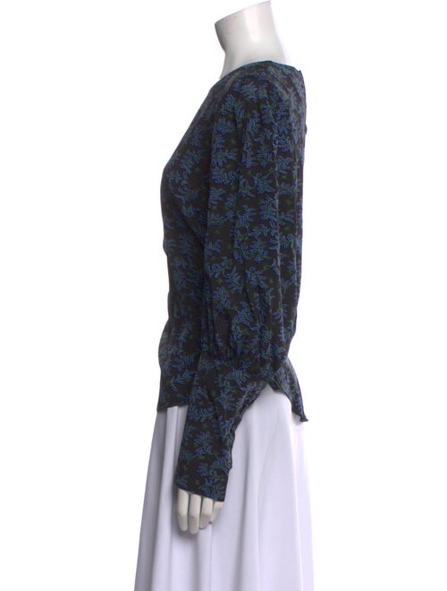 Veronica Beard Silk Floral Print Blouse